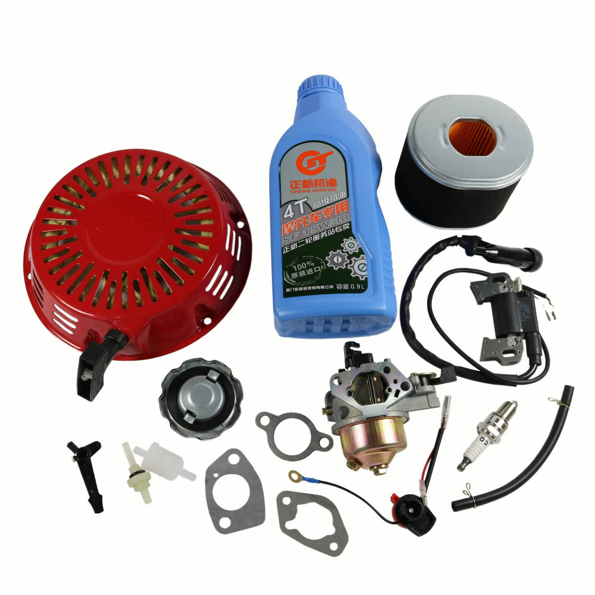 Bethesda Industrial For Honda GX270 GX240 Recoil Carburetor Spark Plug Ignition Coil Air Filter Kit