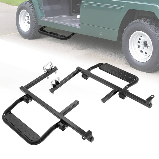 Bethesda Industrial 2PCS Black Nerf Bars / Running Boards for EZGO RXV 2008+ Gas/Electric Golf Cart