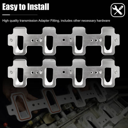 Bethesda Industrial For LS Cathedral Port Cylinder Head to Rectangle Port Intake Manifold Adapters