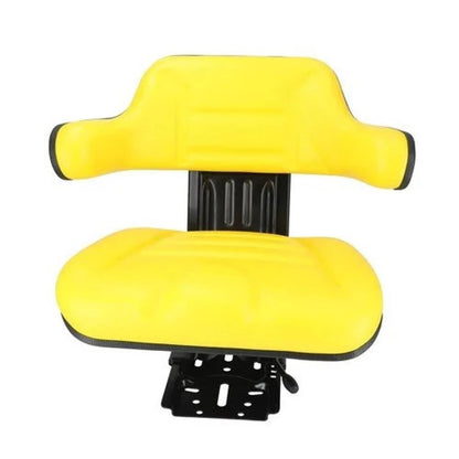 Bethesda Industrial Seat Assembly - Grammer Style Vinyl Yellow fits John Deere 2030 2040 TY24763