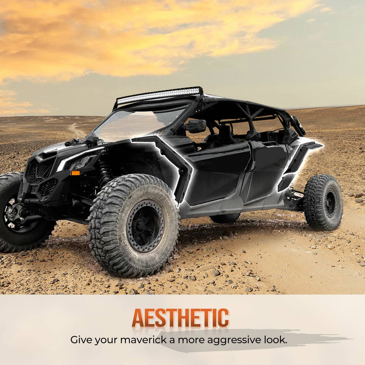 Bethesda Industrial UTV Extended Fender Flares Kits For Can-Am Maverick 1000 MAX 2017-2023 715002973