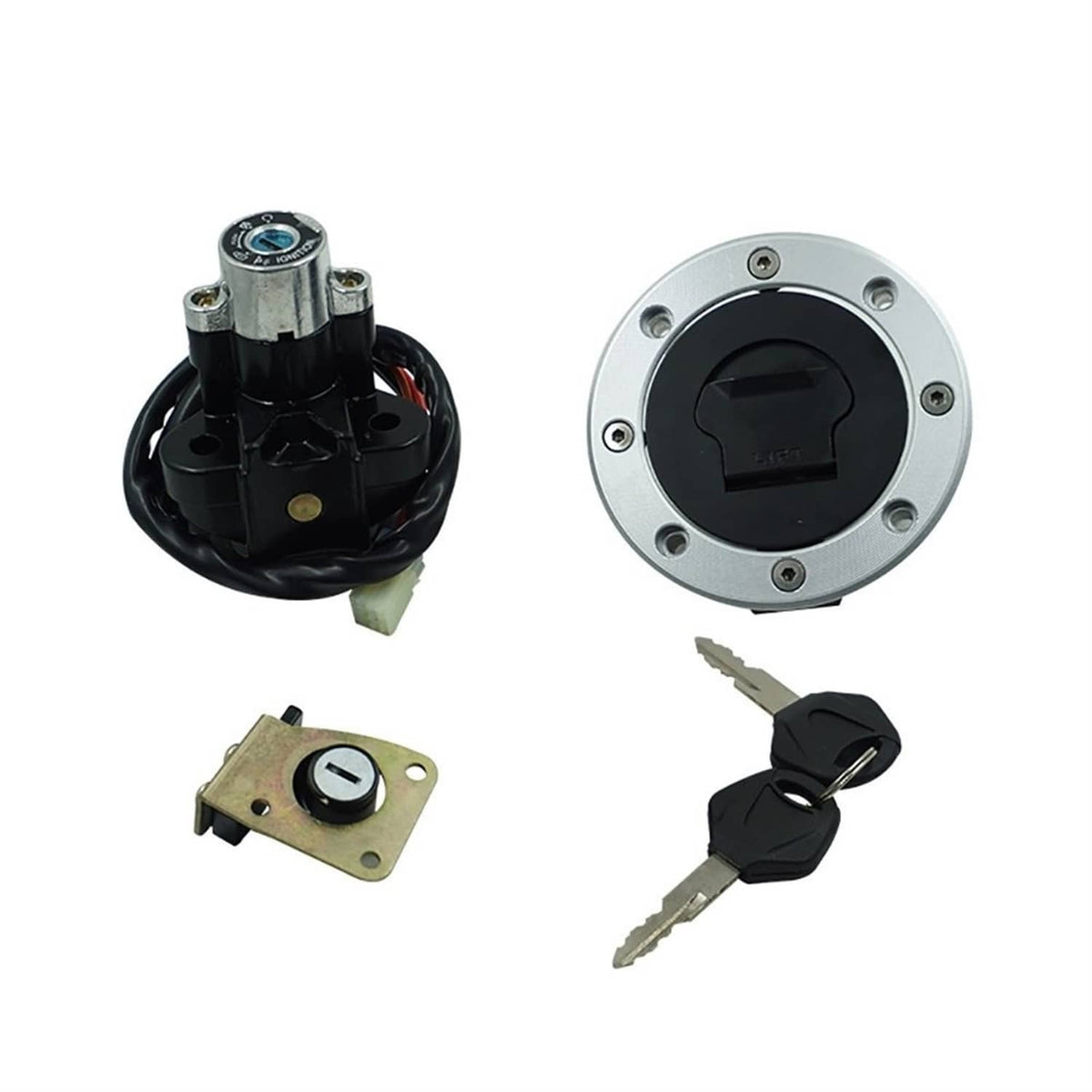 Bethesda Industrial For Suzuki Katana 600 Katana 750 Ignition Switch Gas Cap Cover Seat Lock Key Set