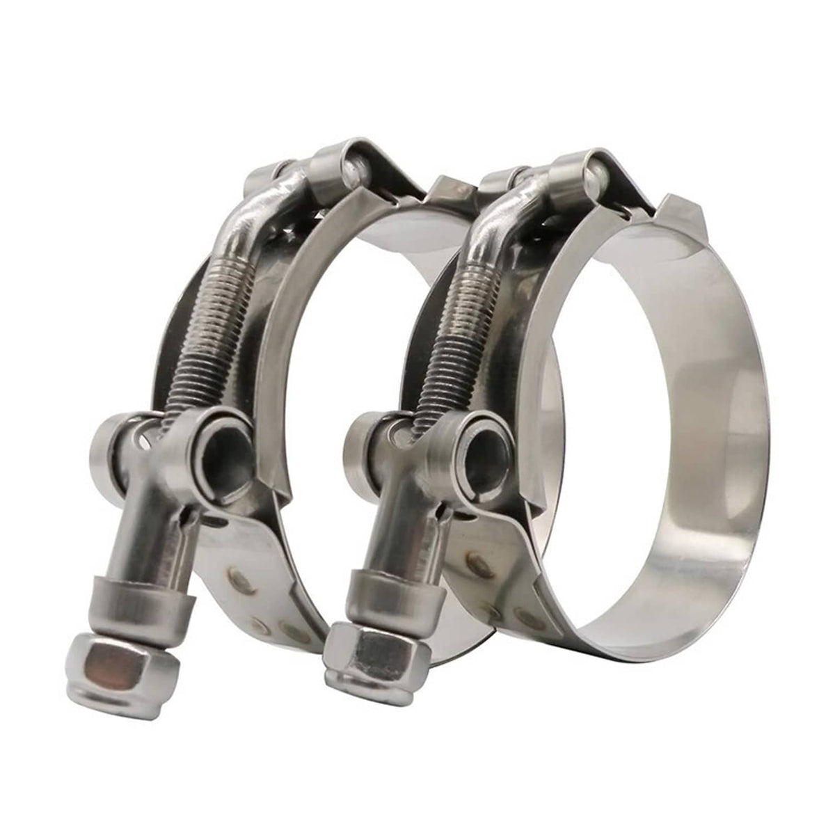 Bethesda Industrial 2pcs 2" Inch T-bolt Clamp Silicone Stainless Steel Hose Turbo Intake Intercooler