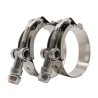 Bethesda Industrial 2pcs 2" Inch T-bolt Clamp Silicone Stainless Steel Hose Turbo Intake Intercooler