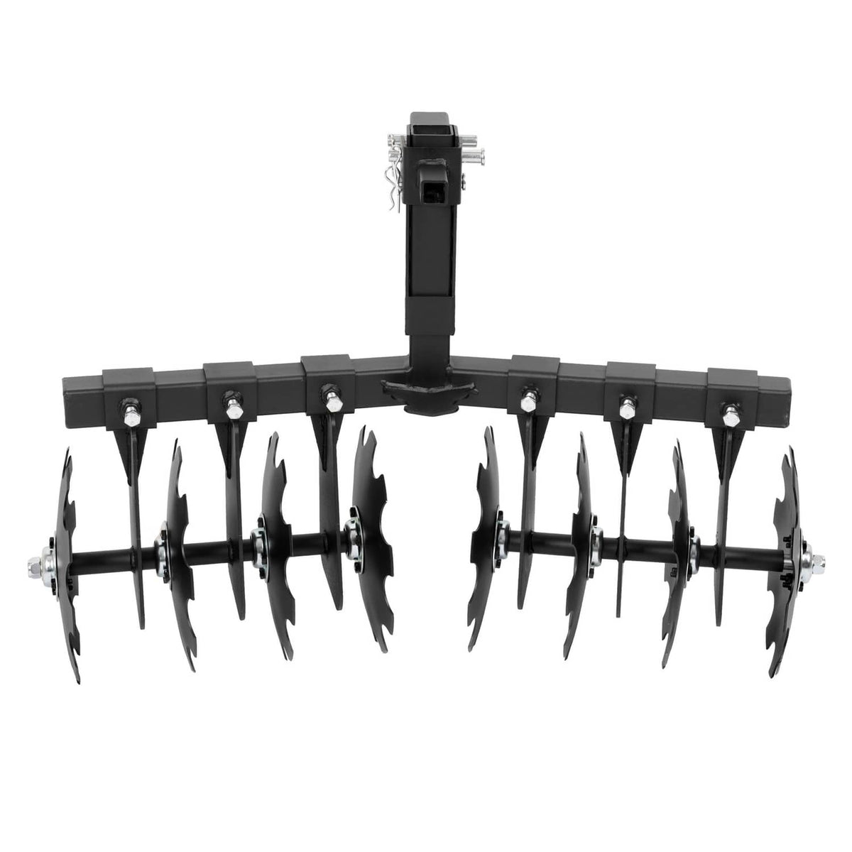 Bethesda Industrial 34" Disc Plow Harrow w/ 2-inch Receiver Hitch 8-blade disc For Tractor ATV UTV