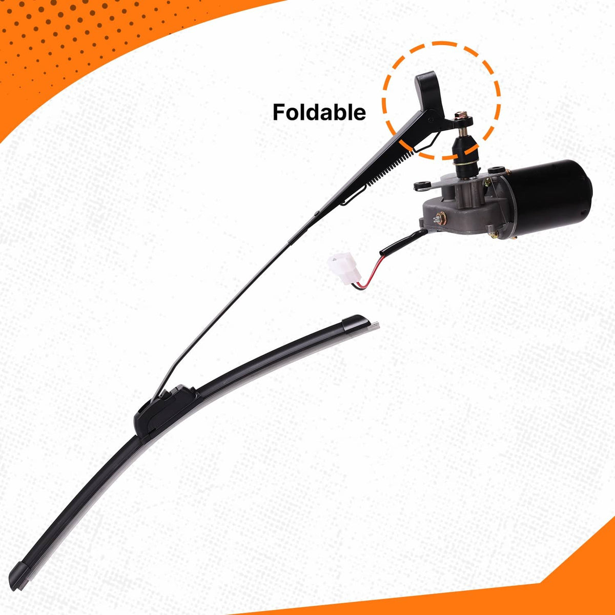 Bethesda Industrial 12V Electric Windshield Wiper Motor Kit Fit For Polaris Ranger 570/900/1000 US
