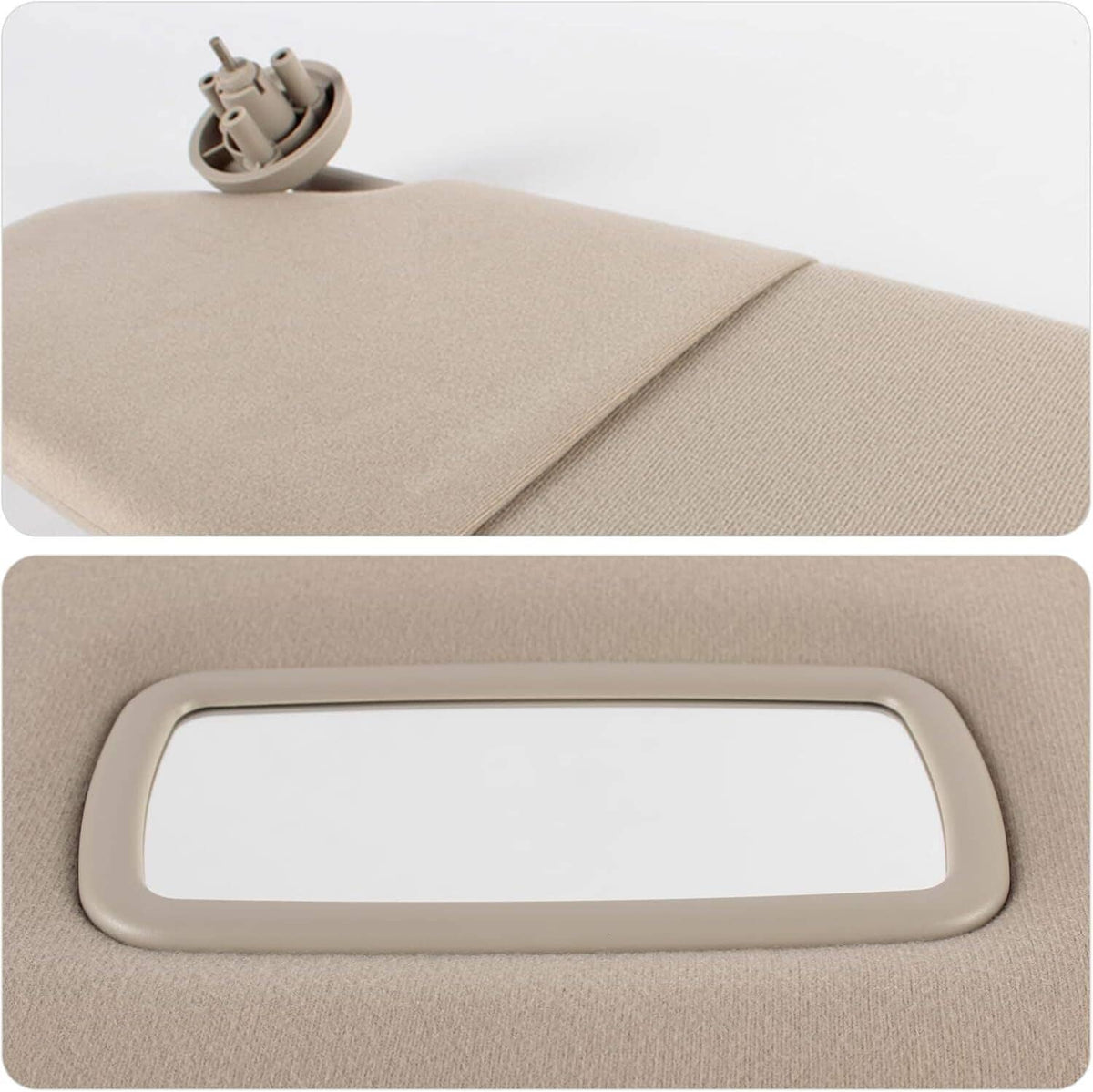 Bethesda Industrial 2Pcs Sun Visor Set Left & Right For 2002-2009 Dodge Ram 1500 2500 3500 Beige