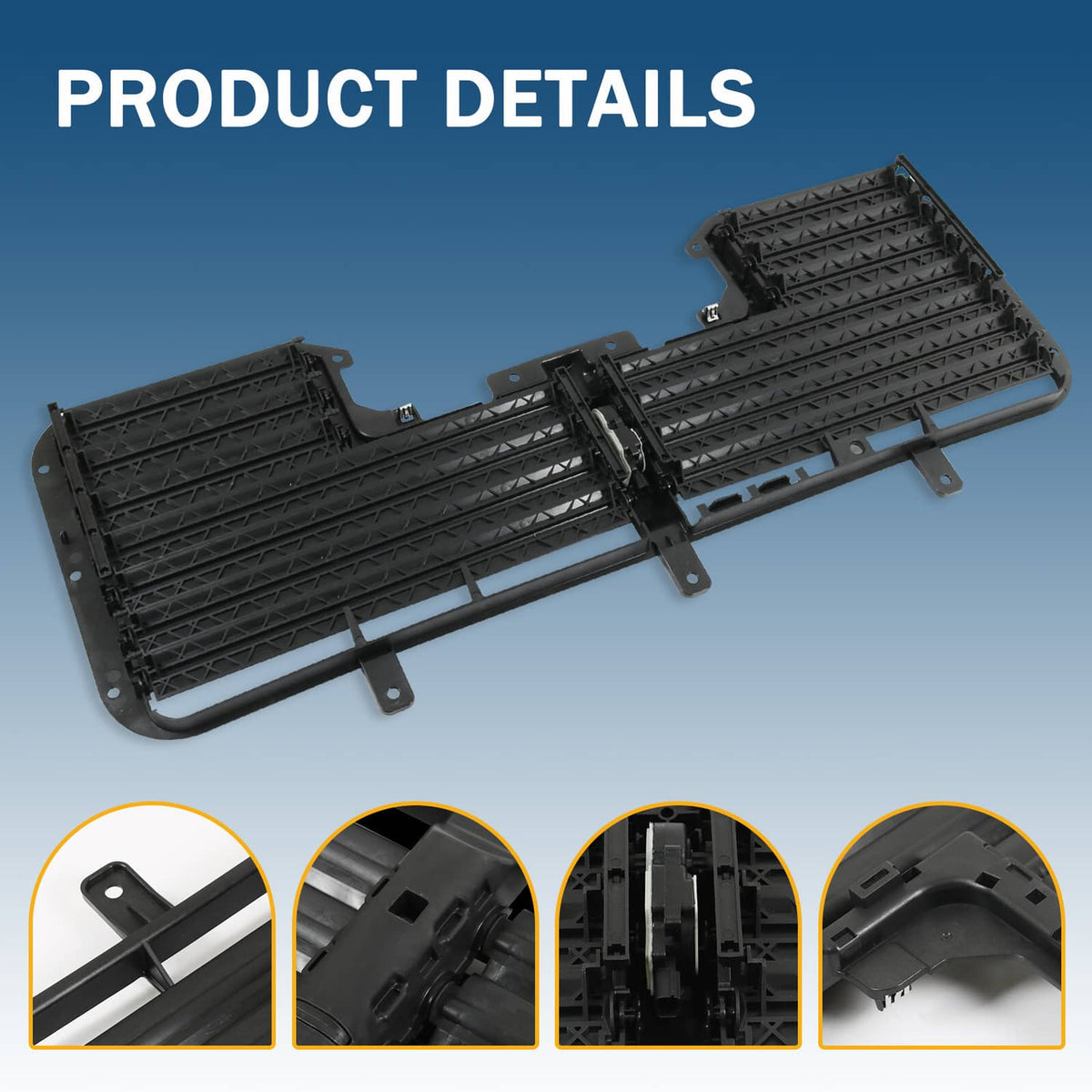 Bethesda Industrial 84363184 Front Radiator Shutter w/Motor For 17-2019 Silverado 1500 Sierra 1500