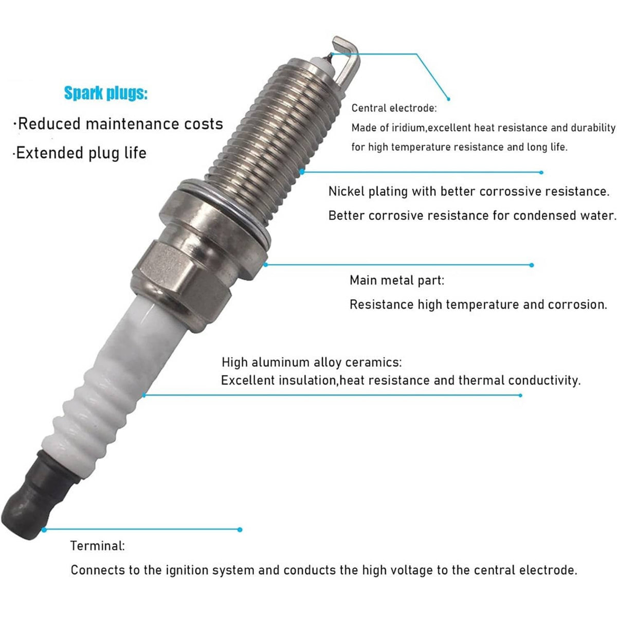 Bethesda Industrial 6Pcs Ignition Coil & Platinum TT Spark Plug For Toyota Lexus Camry 90919A2002