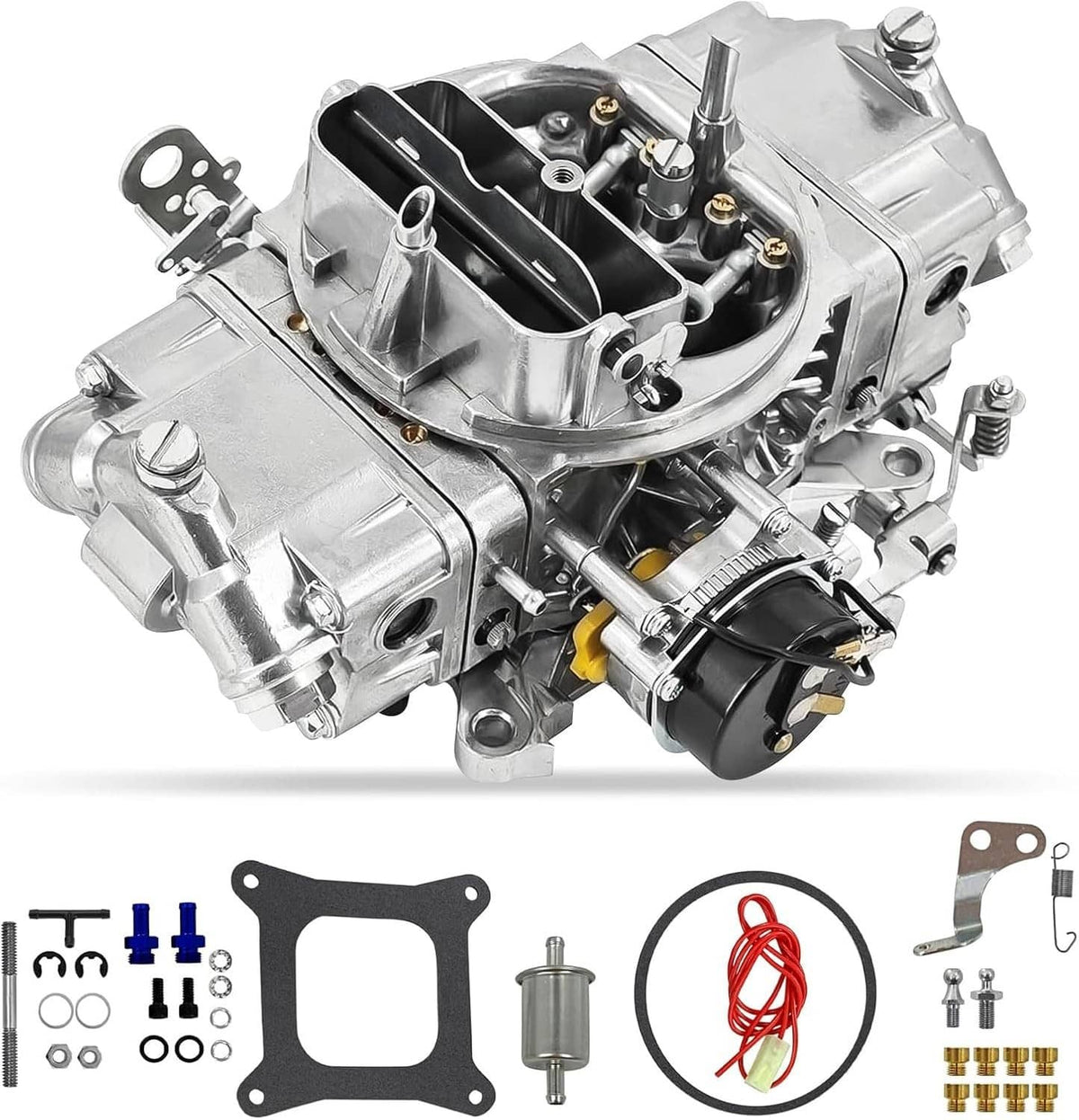 Bethesda Industrial 4 Barrel Carburetor E-Choke For Holley Quickfuel Brawler 750 CFM Double Pumper