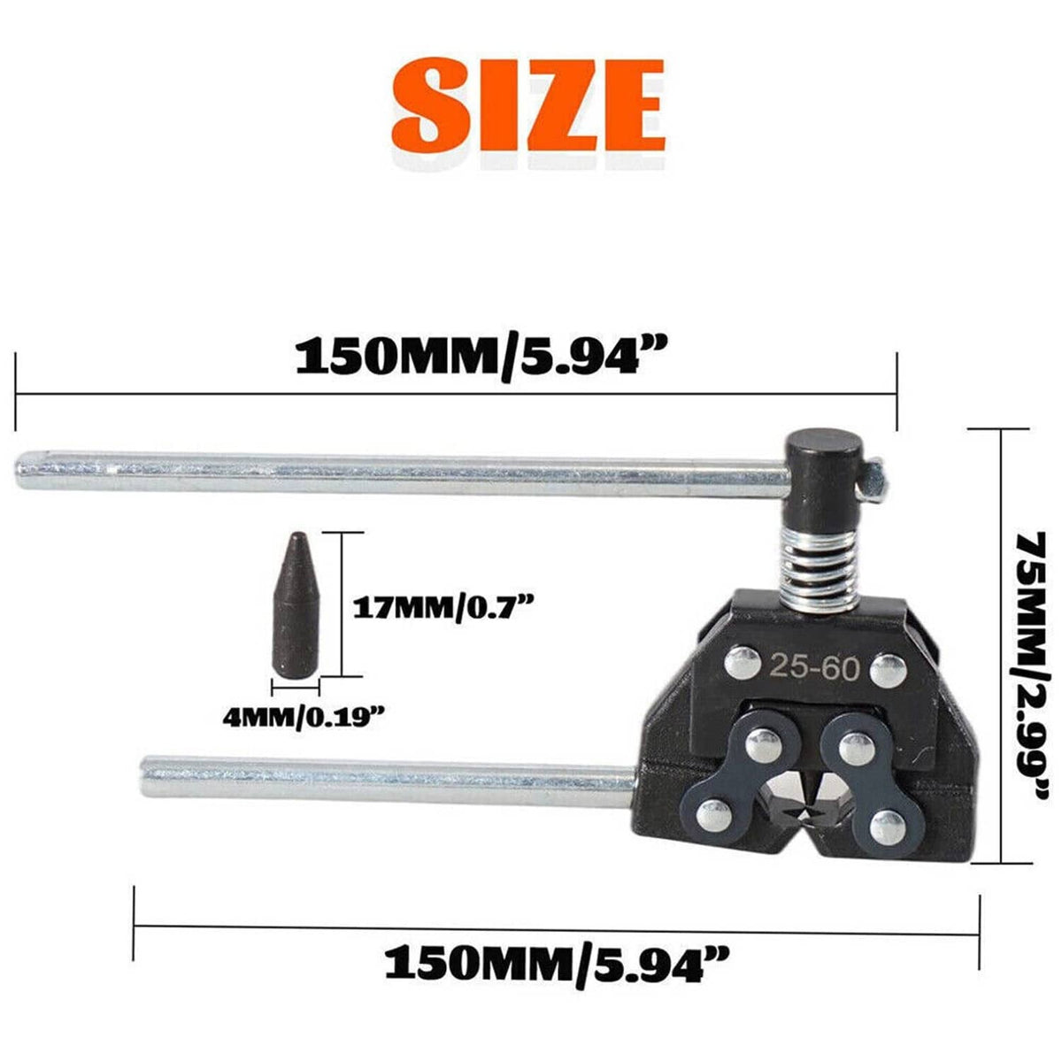 Bethesda Industrial Roller Chain Tools Kit 25-60 Chain Detacher Breaker Cutter Tool For Bike / ATV