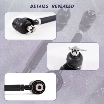 Bethesda Industrial 6pcs Rear Upper + Lower Control Toe Camber Arms for 2003-2007 Honda Accord