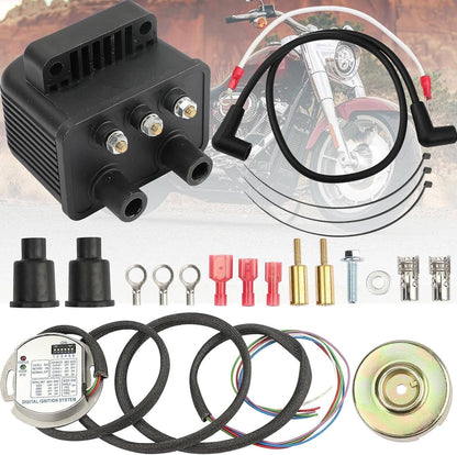 Bethesda Industrial Single Fire Programmable Ignition Kit For 1970-03 Harley-Davidson Big Twin Evo