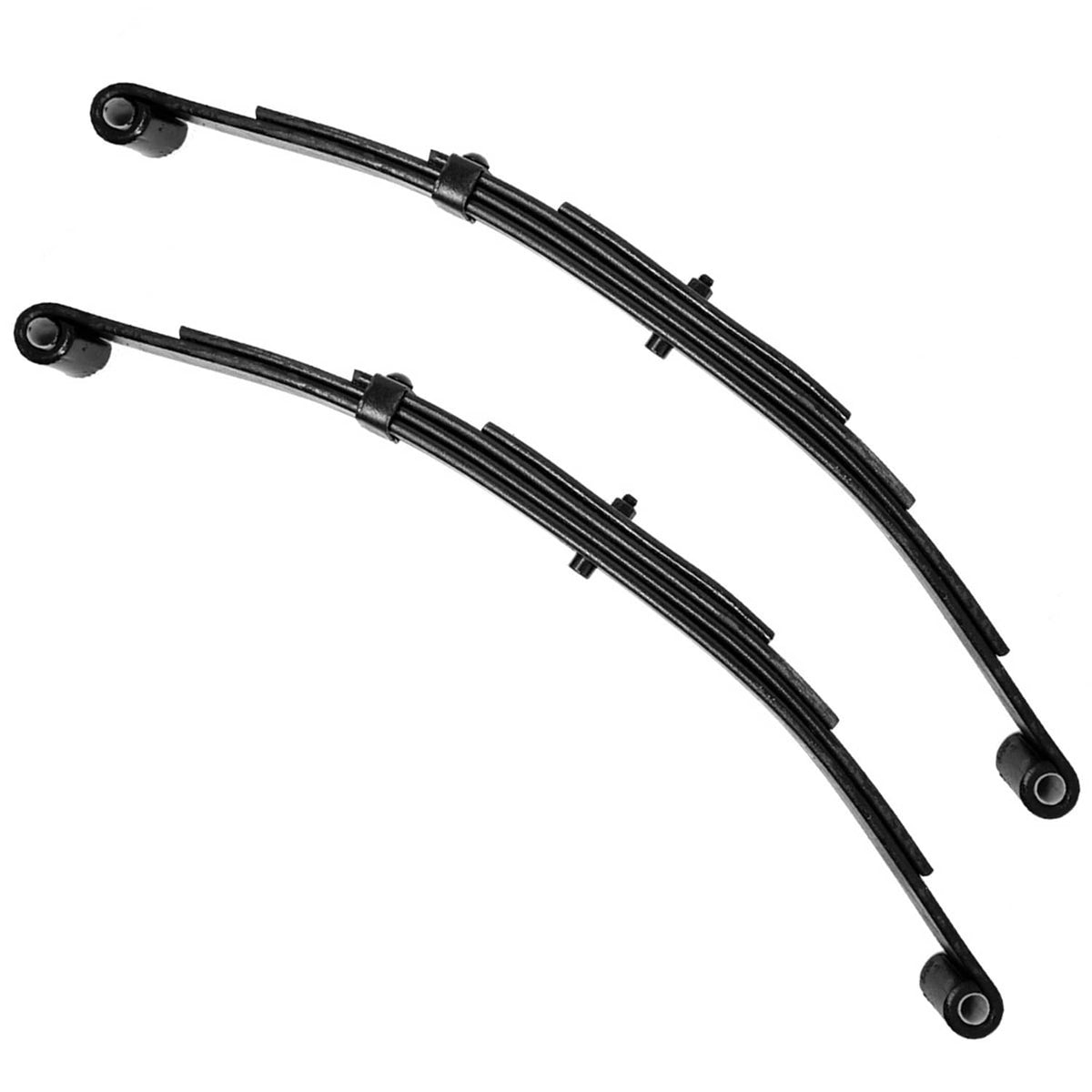 Bethesda Industrial 2PK Trailer Leaf Spring 4 Leaf Double Eye 1750lbs Cap for 3500lbs Axle
