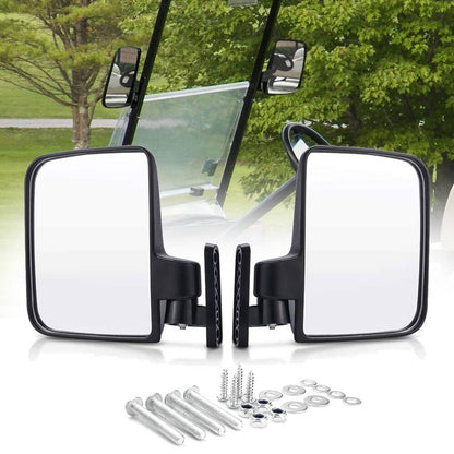 Bethesda Industrial Universal Golf Cart Side Mirrors No Drilling Rear View Mirror for EZGO Club Car
