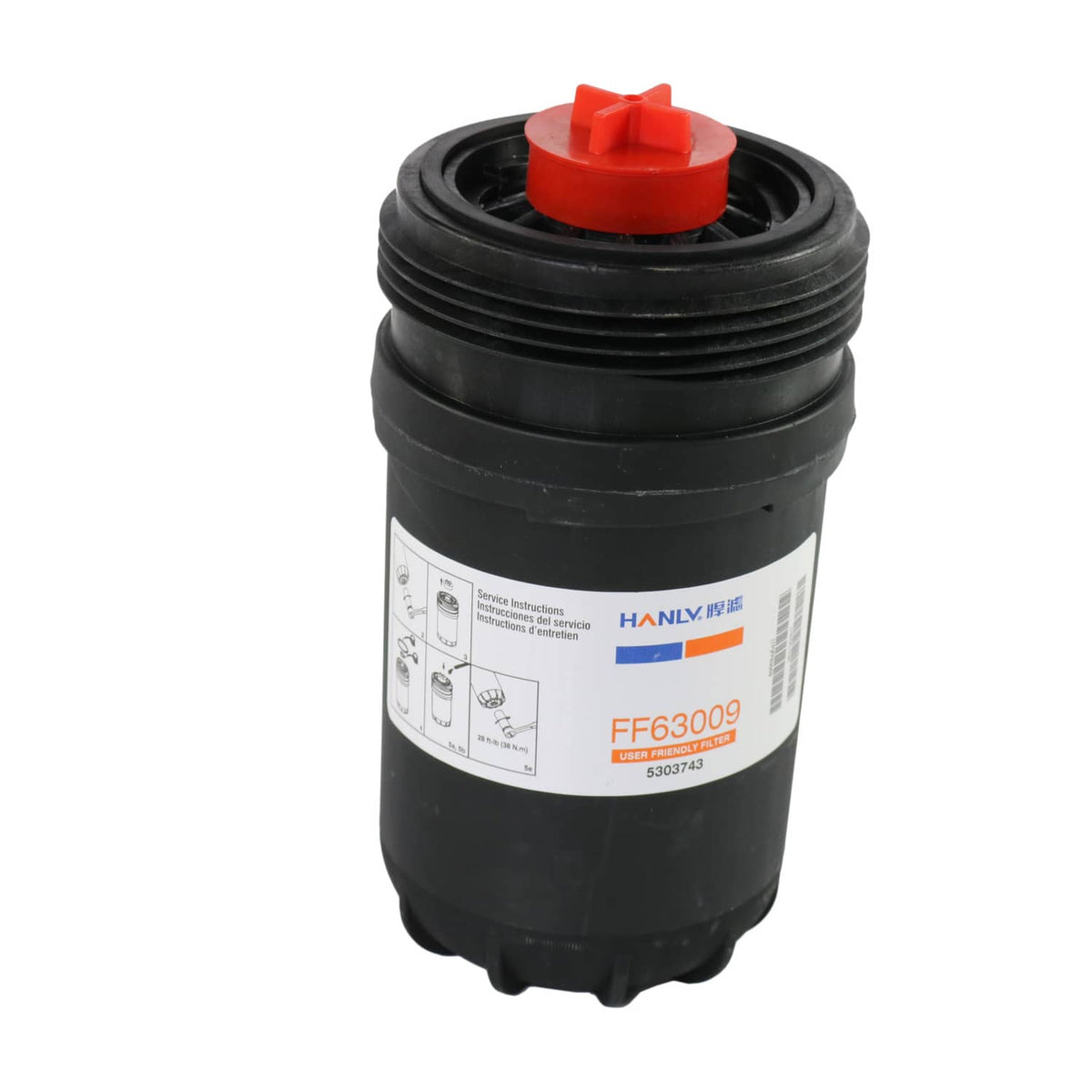 Bethesda Industrial 3Pcs FF63054NN Engine Fuel Filter FF63009 Fit For Cummins Part 5303743 FF63009