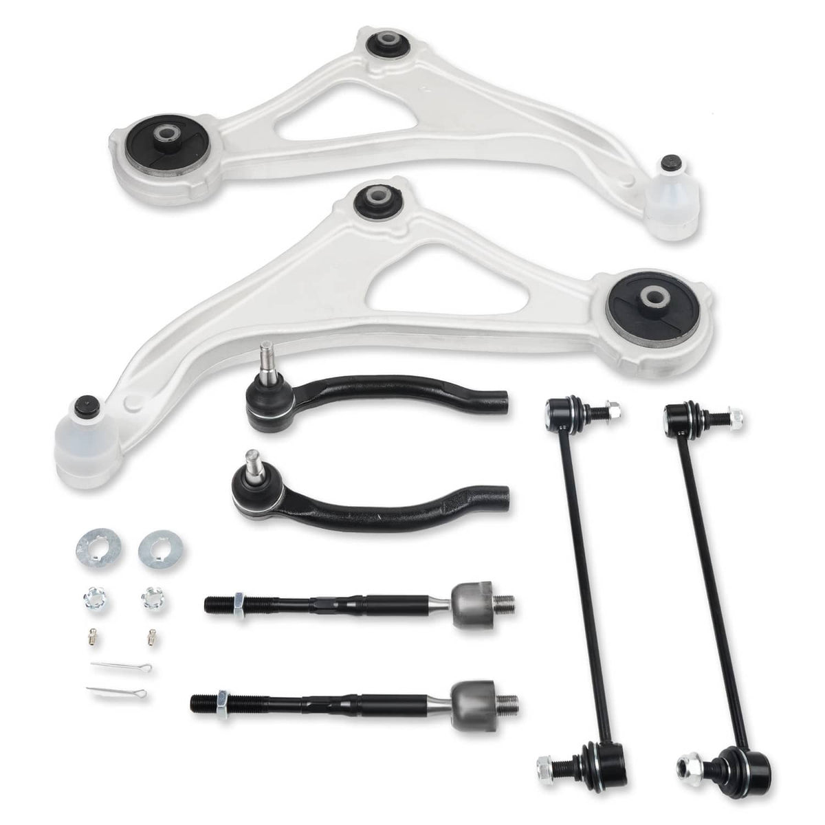 Bethesda Industrial 8Pcs Front Lower Control Arms Sway Bars Tie Rods Kit for Nissan Maxima 2016-2023