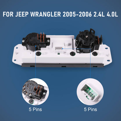Bethesda Industrial For Jeep Wrangler AC 2005-2006 Heater Climate Control Unit 55056558AA 55056558AB