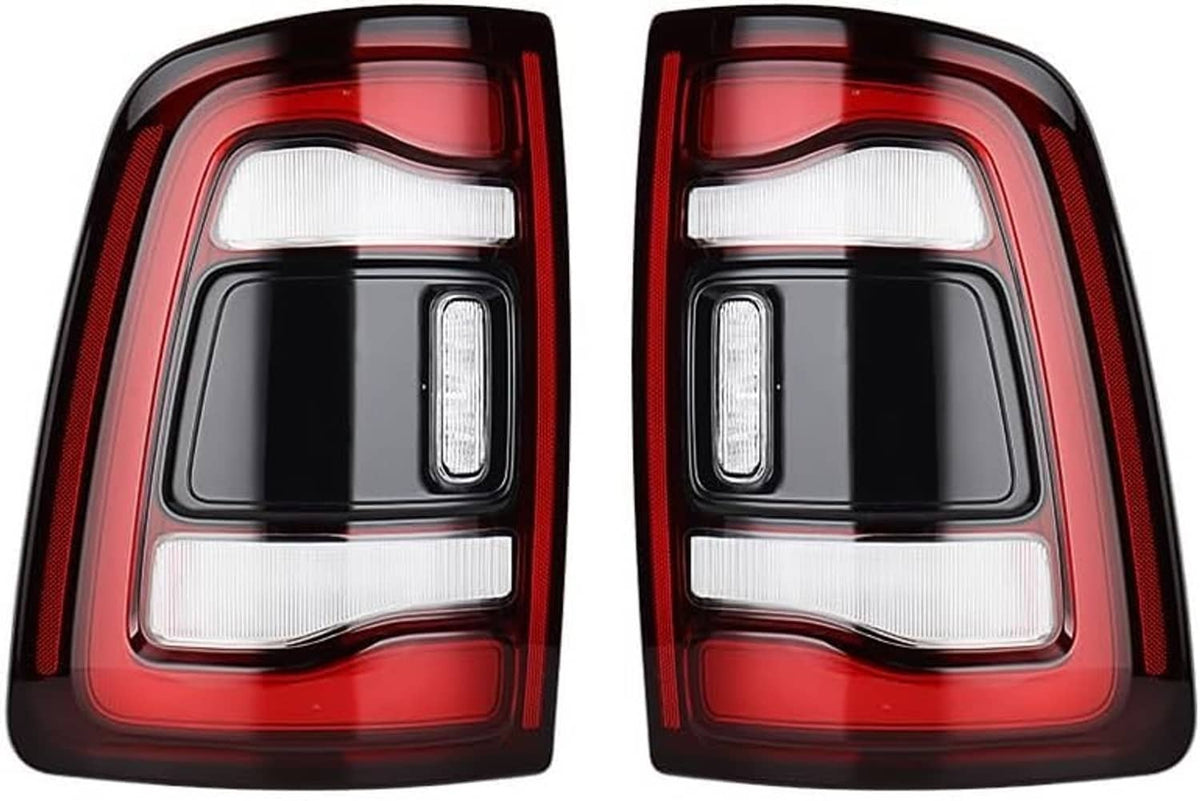 Bethesda Industrial 2x Black Bezel LED Tail Lights w/Blind Spot For 2019-2024 Dodge RAM 2500 3500