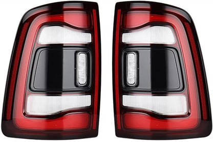 Bethesda Industrial 2x Black Bezel LED Tail Lights w/Blind Spot For 2019-2024 Dodge RAM 2500 3500