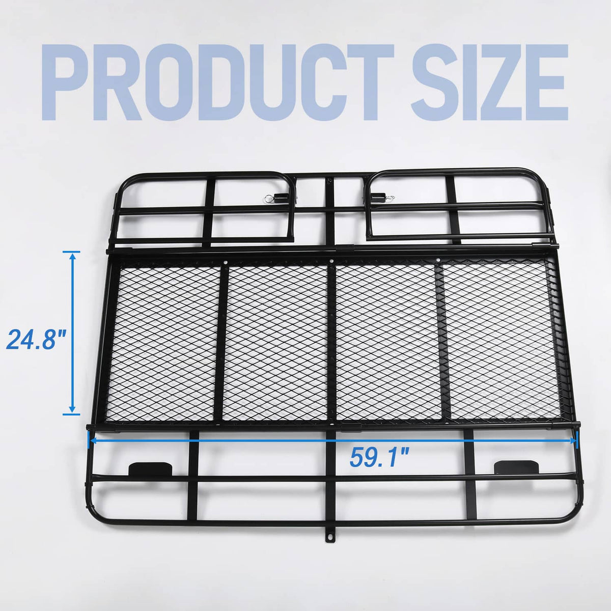 Bethesda Industrial 500lbs Car SUV Folding Rack Cargo Basket Trailer Hitch Mount Luggage Carrier New