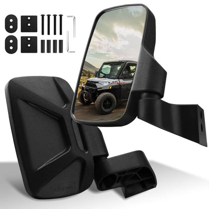Bethesda Industrial Pair UTV Side View Mirrors Door Mounted for Polaris Ranger 1000 Crew XP SP 570