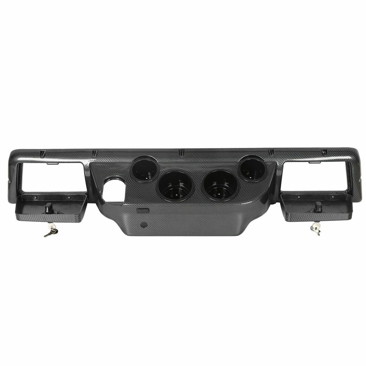 Bethesda Industrial For Club Car DS 1982-UP Golf Cart Carbon Style Dash DashBoard Cover Cup Holders