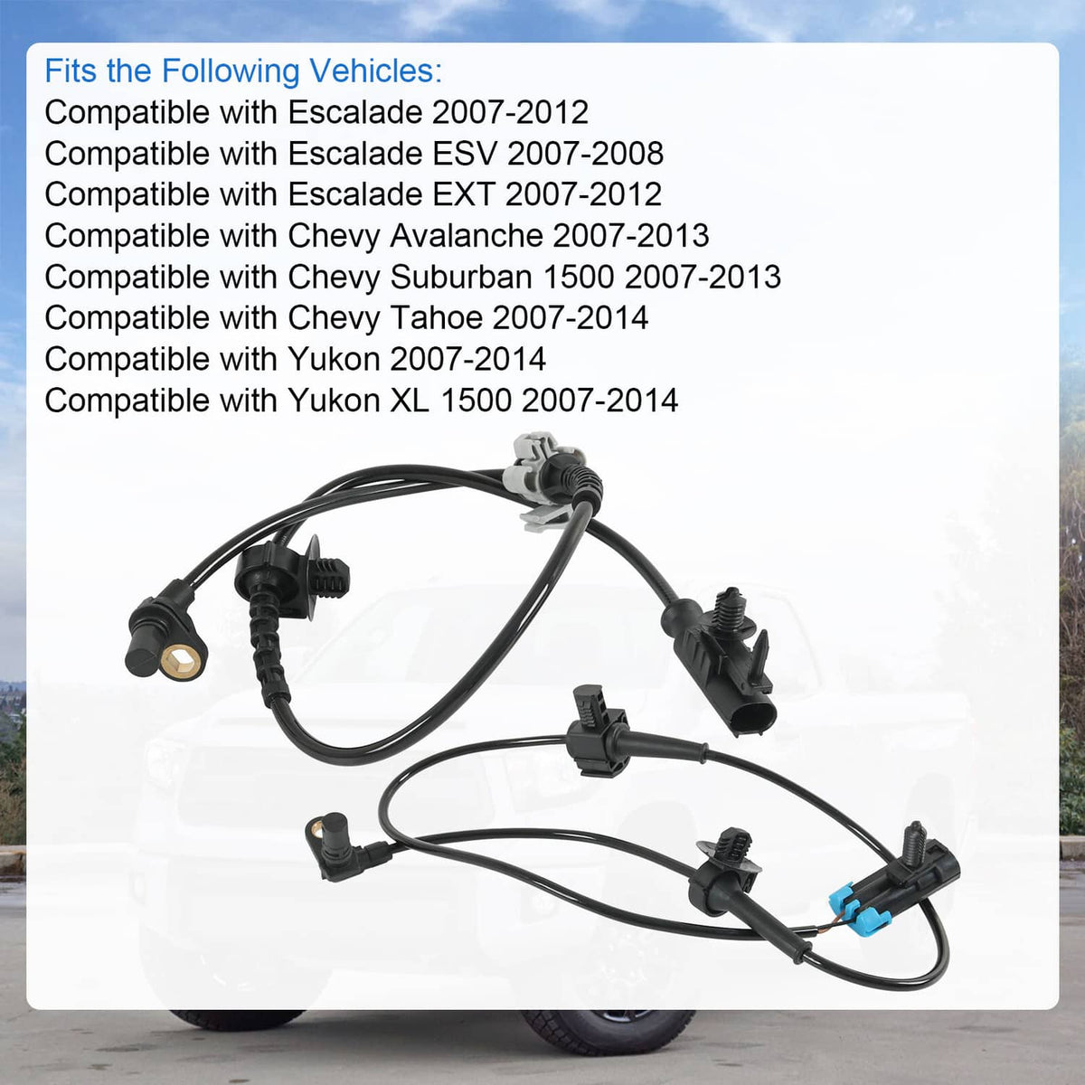 Bethesda Industrial 4x Front & Rear ABS Wheel Speed Sensor for Chevy Silverado 1500 GMC Sierra 1500