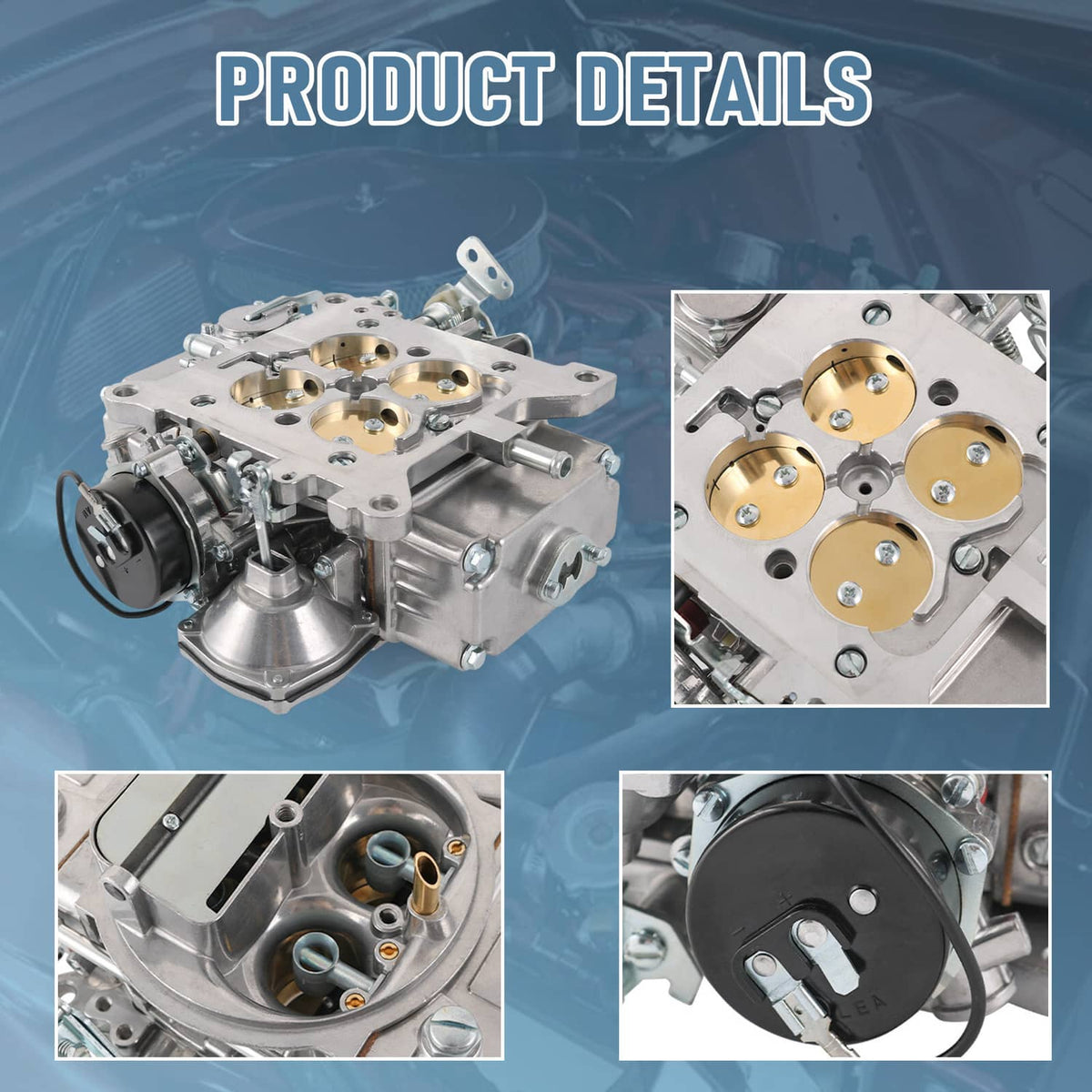 Bethesda Industrial 4 Barrel 600 CFM Street Warrior Electric Choke FITS FR-80457SA Polished