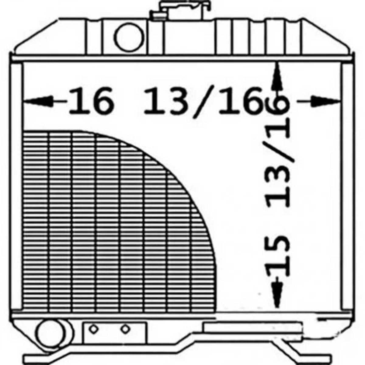 Bethesda Industrial Radiator fits Kubota L2850 L3250 17355-72060