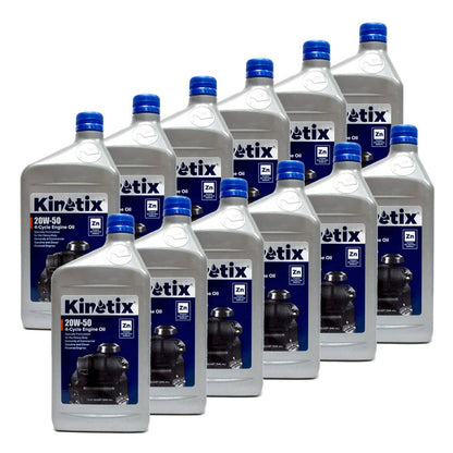 Bethesda Industrial 12PK High Quality Kinetix 20W-50 Small Engine Oil 1 Quart Bottle 80007