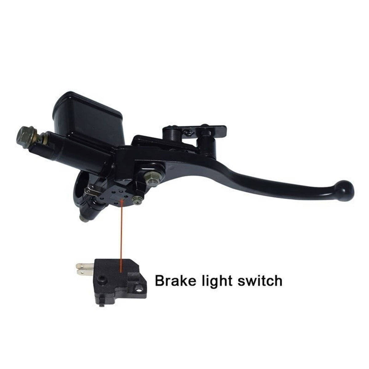 Bethesda Industrial 7/8" 22mm Right Handlebar Brake Master Cylinder Lever For 50cc 70cc 90cc ATV
