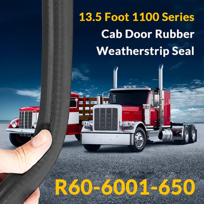 Bethesda Industrial 2 Pack R60-6001-650 Door Seal Weatherstrip 13ft for Peterbilt 377 359 370 380