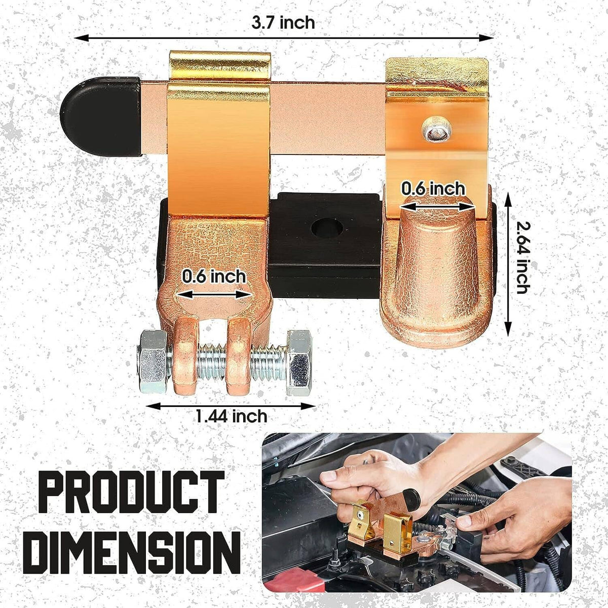 Bethesda Industrial Knife Blade Switch Battery Disconnect Top Post Heavy Duty Shut Off Car 12v/24v