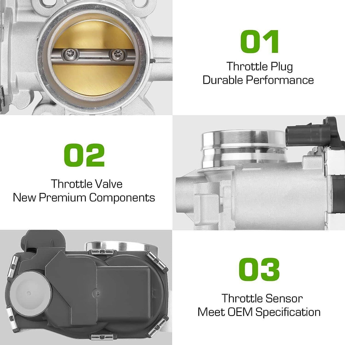 Bethesda Industrial Throttle Body 12671379 for 2016-2019 GM Cruze Encore 1.4L Malibu Equinox 1.5L