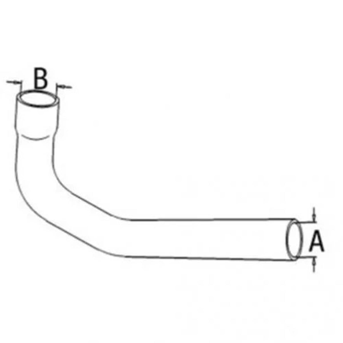 Bethesda Industrial Radiator Hose - Upper fits Case IH 245 255 265 1962545C1