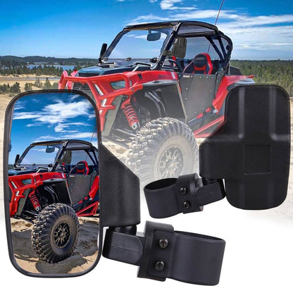 Bethesda Industrial 1.75" 2" Roll Bars UTV Side View Rear Mirrors Set For Honda Pioneer 1000 700 500