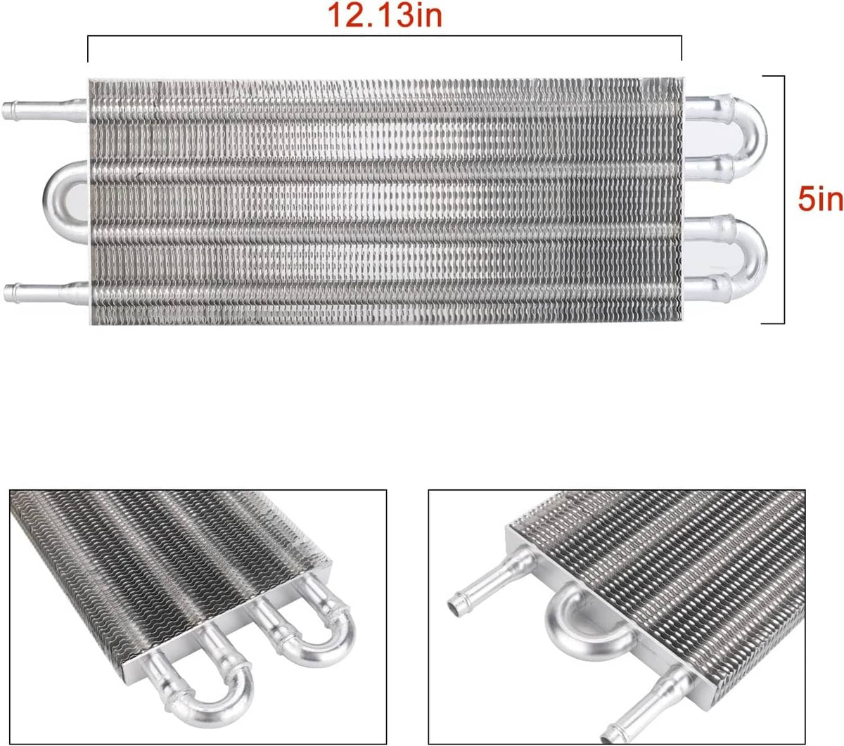 Bethesda Industrial Aluminum Transmission Oil Cooler + Hose /Mounting Kit 4 Row Radiator Auto-Manual