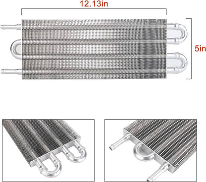 Bethesda Industrial Aluminum Transmission Oil Cooler + Hose /Mounting Kit 4 Row Radiator Auto-Manual