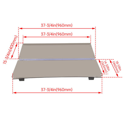 Bethesda Industrial Fold Down Windshield Tinted Windscreen For Club Car Precedent 2004-UP Golf Cart