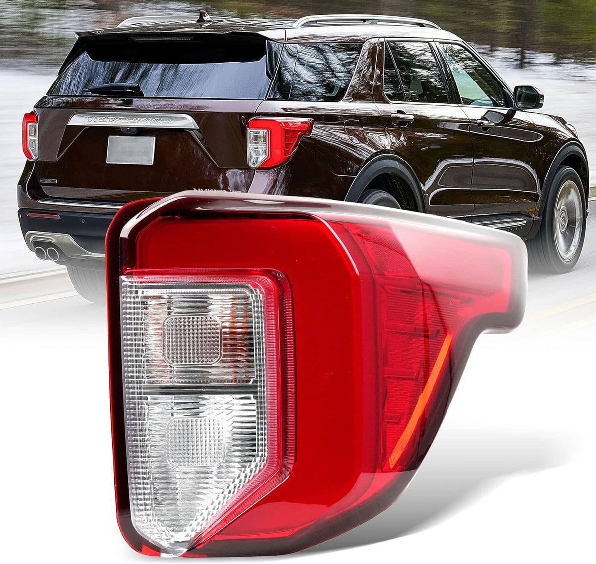 Bethesda Industrial Right Side LED Tail Light For Ford Explorer 2020-2022 Rear Lamp LB5Z13404F