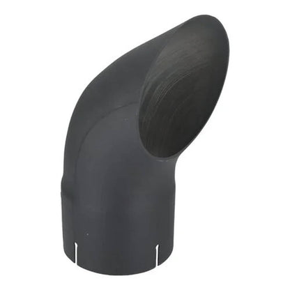 Bethesda Industrial Exhaust Stack - 5" x 12" Curved Black