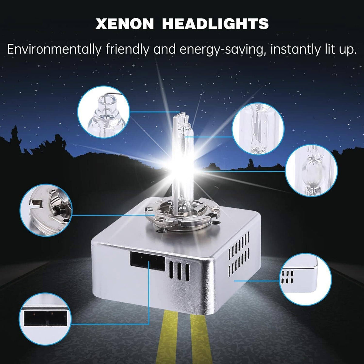 Bethesda Industrial 2pc D5S Xenon Headlight HID Bulb For Chevrolet Silverado 1500 GMC Sierra Terrain