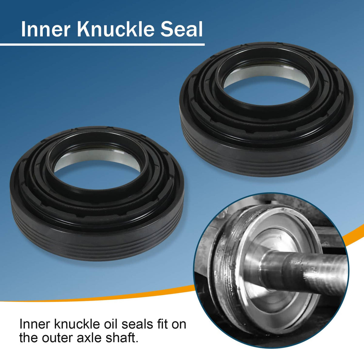Bethesda Industrial Front Axle Seal And U Joint Kit For 1998-04 Ford F250 F350 Excursion DANA 50 60