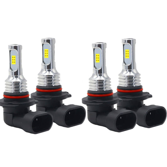 Bethesda Industrial 9005 9006 LED Headlights Kit Combo Bulbs 6500K High Low Beam Super White Bright
