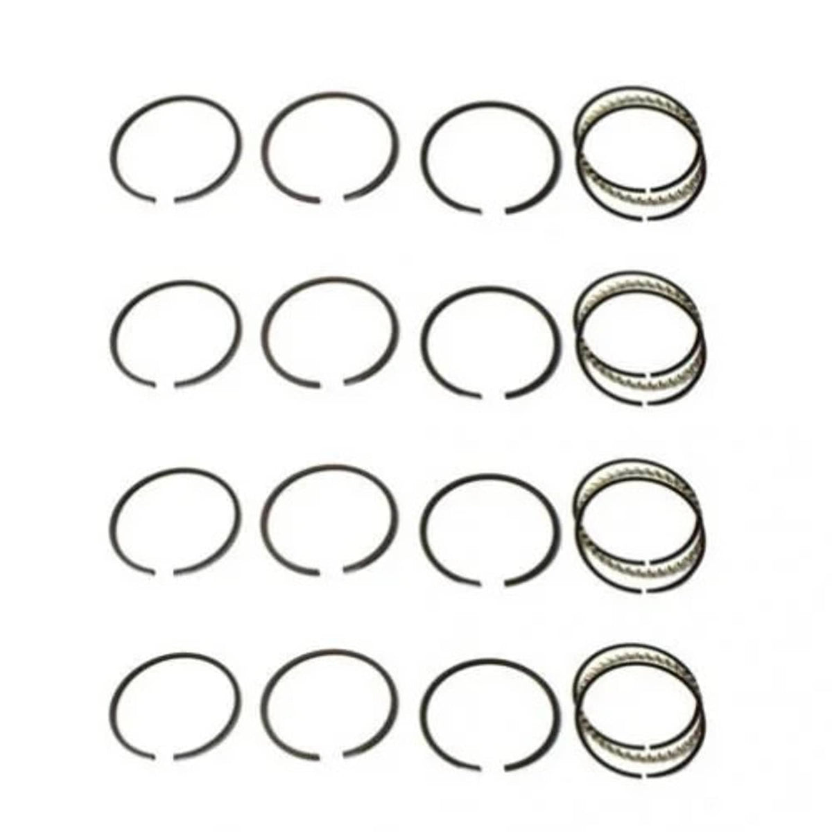 Bethesda Industrial Piston Ring Set - .020" Oversize - 4 Cylinder fits Case fits Massey Harris