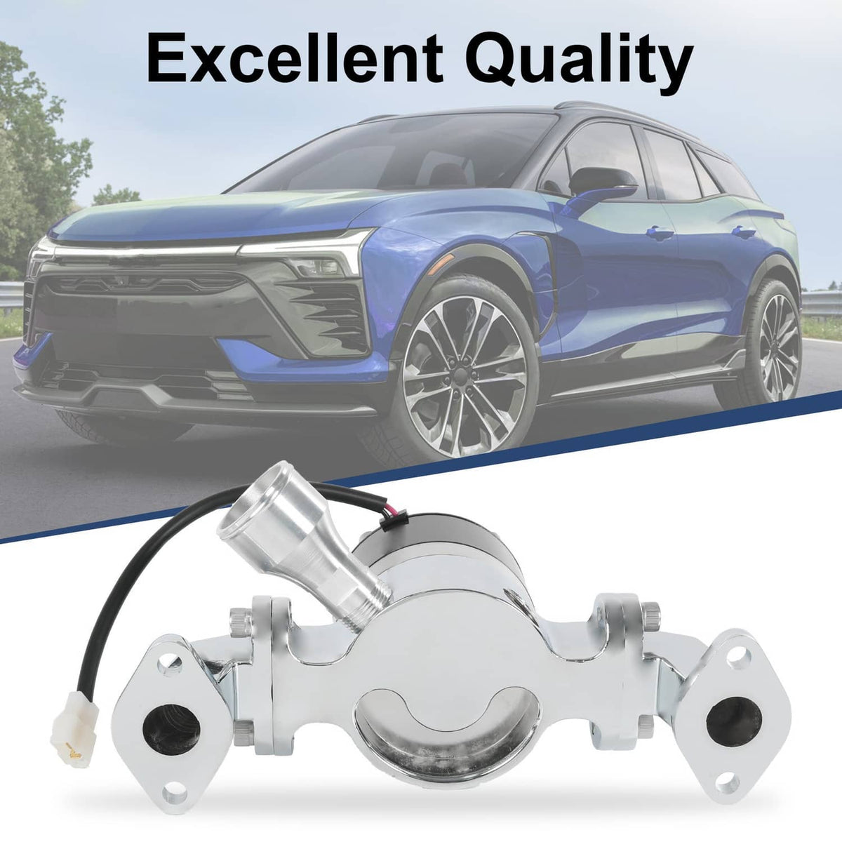 Bethesda Industrial High Flow Aluminum Electric Water Pump Fits Big Block Chevy 454 427 396 Chrome