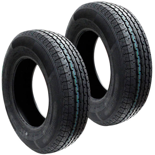 Bethesda Industrial (2) 205/75R15 Radial Landscape Trailer Tires 6 Ply 2057515 205 75 15 R15 C Ratin
