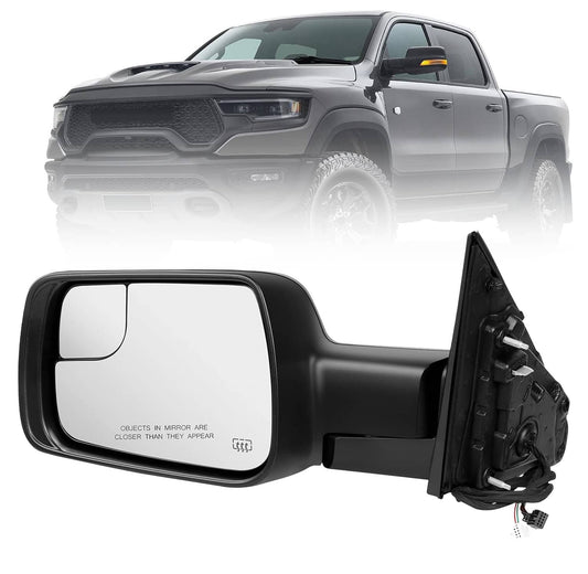 Bethesda Industrial Left Driver Side Mirror Heated Power Folding For 2019-2024 Ram 1500 68462769AB