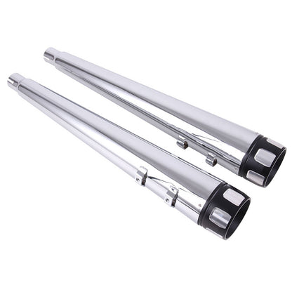 Bethesda Industrial Left Right Megaphone Exhaust Pipes for Harley Touring 1995-2016 Road King Glide